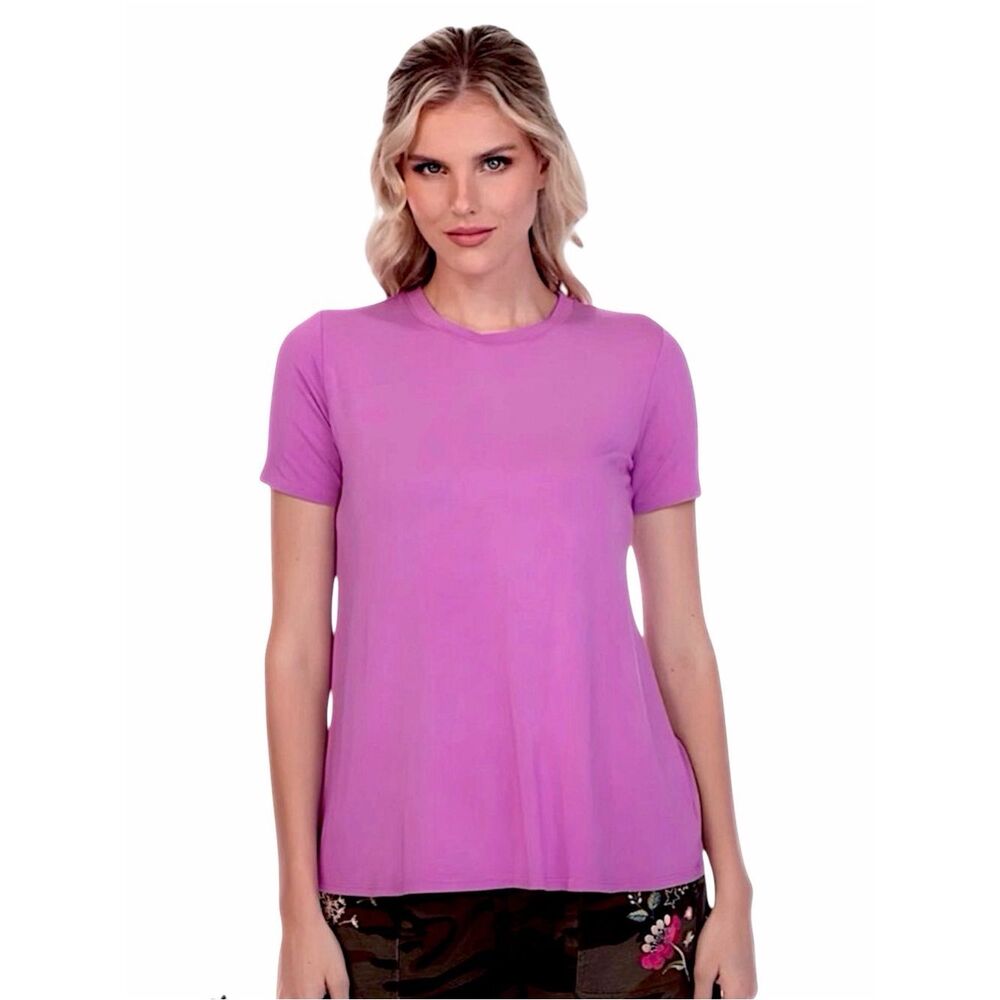 Johnny Was Favorite Short Sleeve Crew Neck Swing Tee